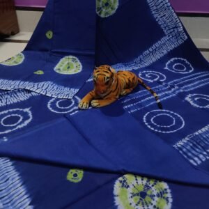 Pure cotton molmol bagru print saree