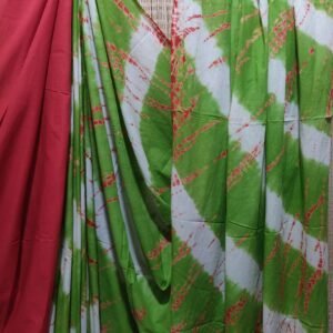 Pure cotton molmol bagru print saree