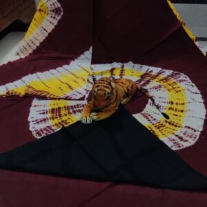 Mulmul Bagru print saree