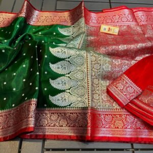 Handloom katan silk saree soft quality Allovar Thousand Zori buti