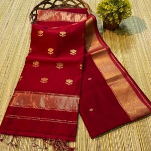 Handwoven Lotus Pallu Sarees